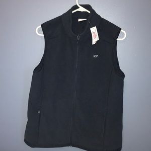 Vineyard vines navy fleece vest